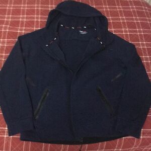 Fila sports in motion navy blue women’s hoodie athletics zip up sweater size XL